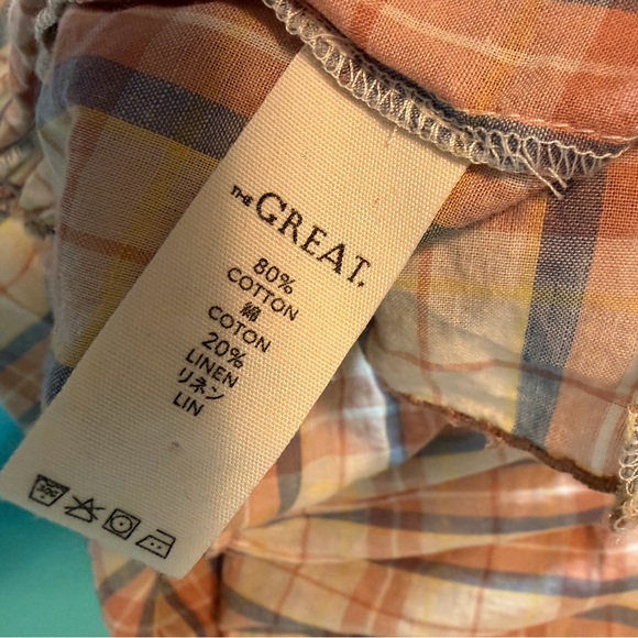 THE GREAT The Iris Plaid Midi Dress Size 0 US XS - Picture 6 of 8